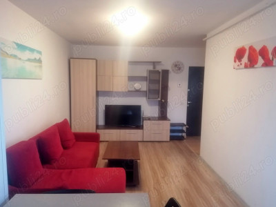 Garsonieră dubla, utilată complet, AC, parcare. Corvarys Residence, Berceni. 