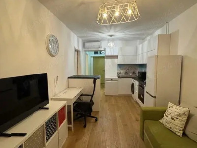 Apartament de 2 camere, 43 mp, centrala, balcon, Aviației Park 